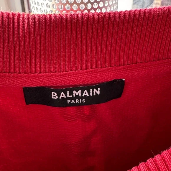 Balmain Red Men's Sweater